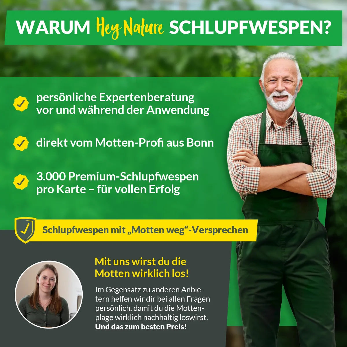 Schlupfwespen gegen Lebensmittelmotten