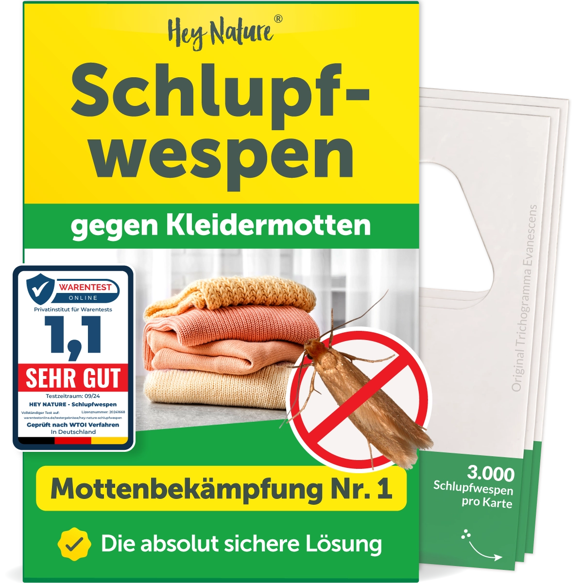 Schlupfwespen gegen Kleidermotten