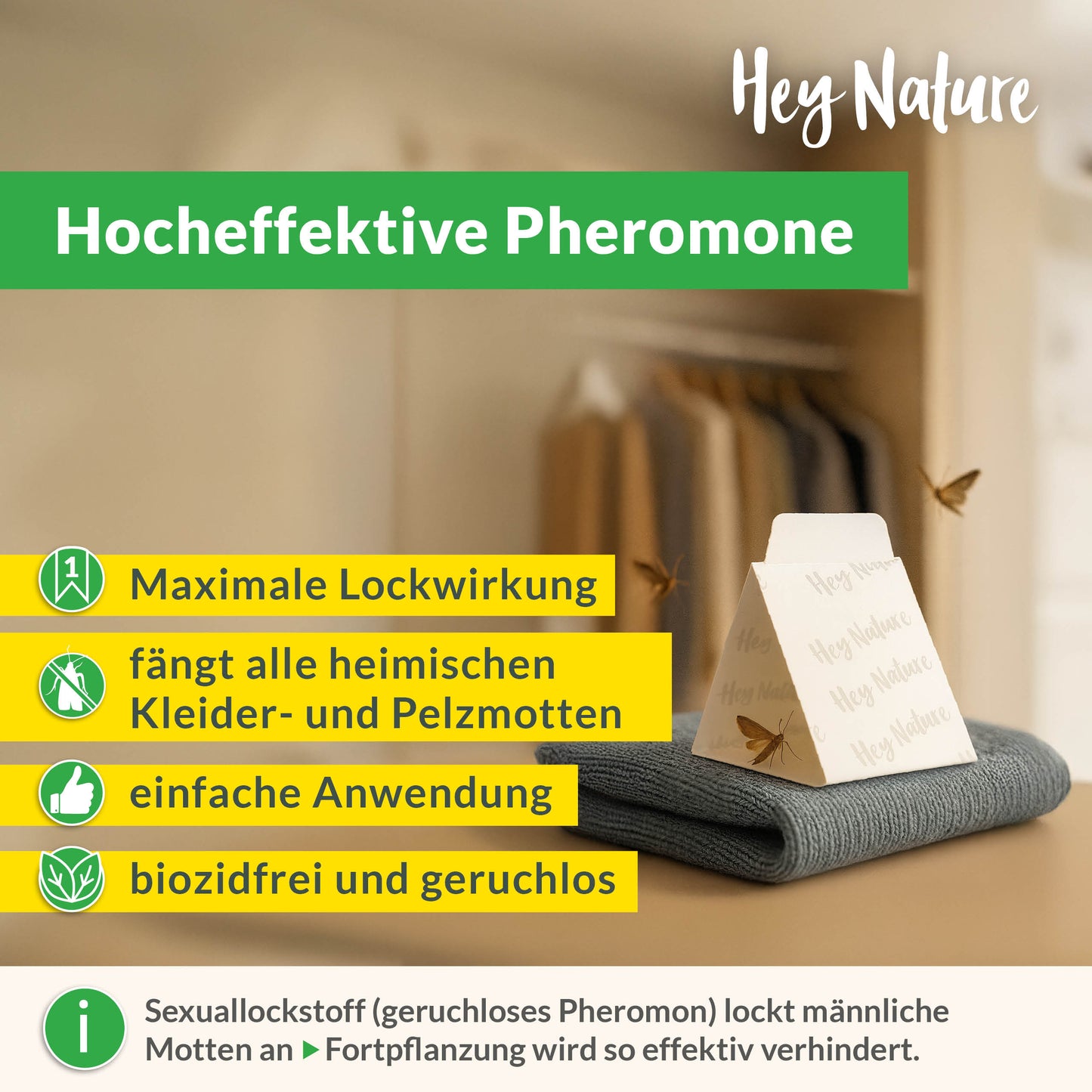 Mottenfalle gegen Kleidermotten