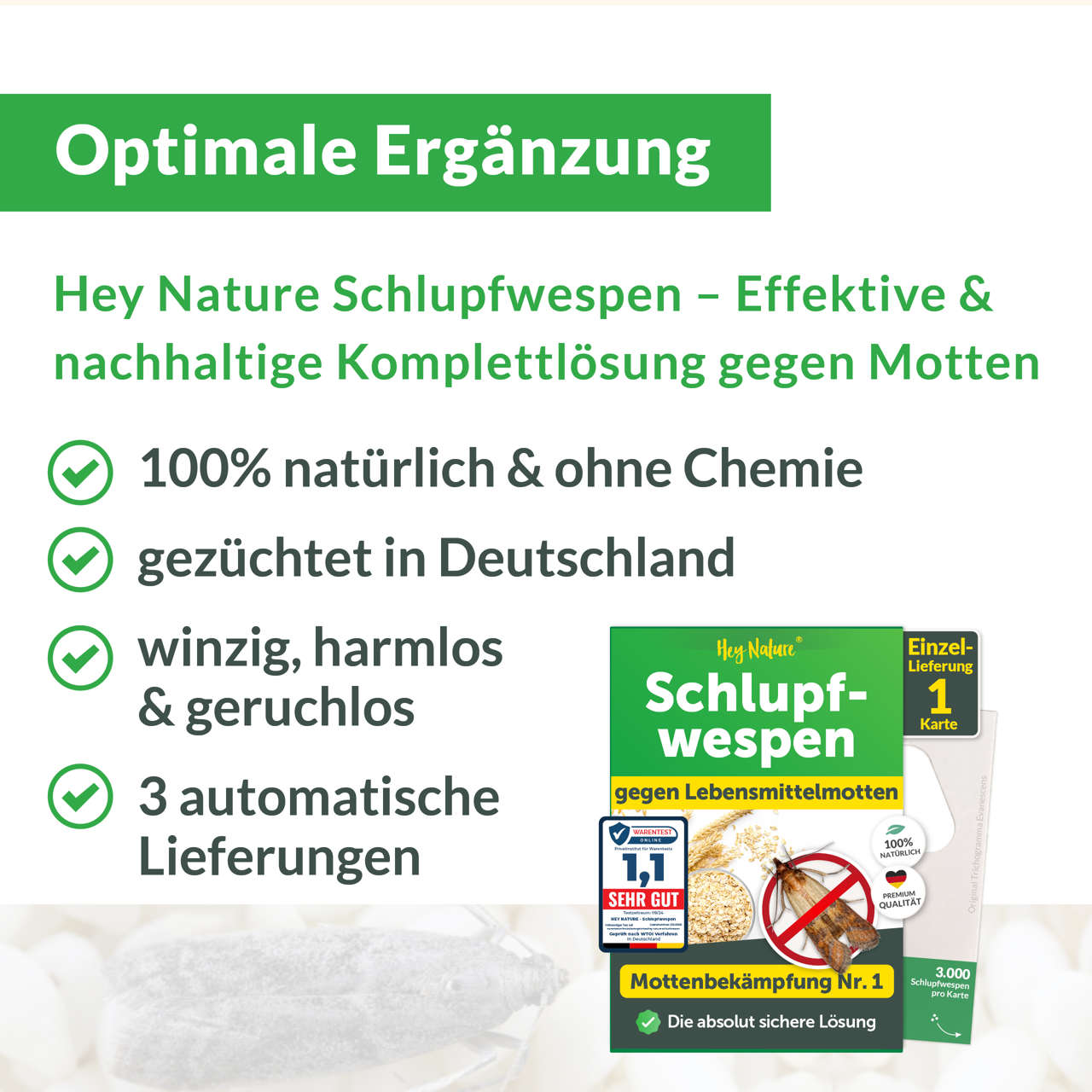 Mottenfalle gegen Lebensmittelmotten