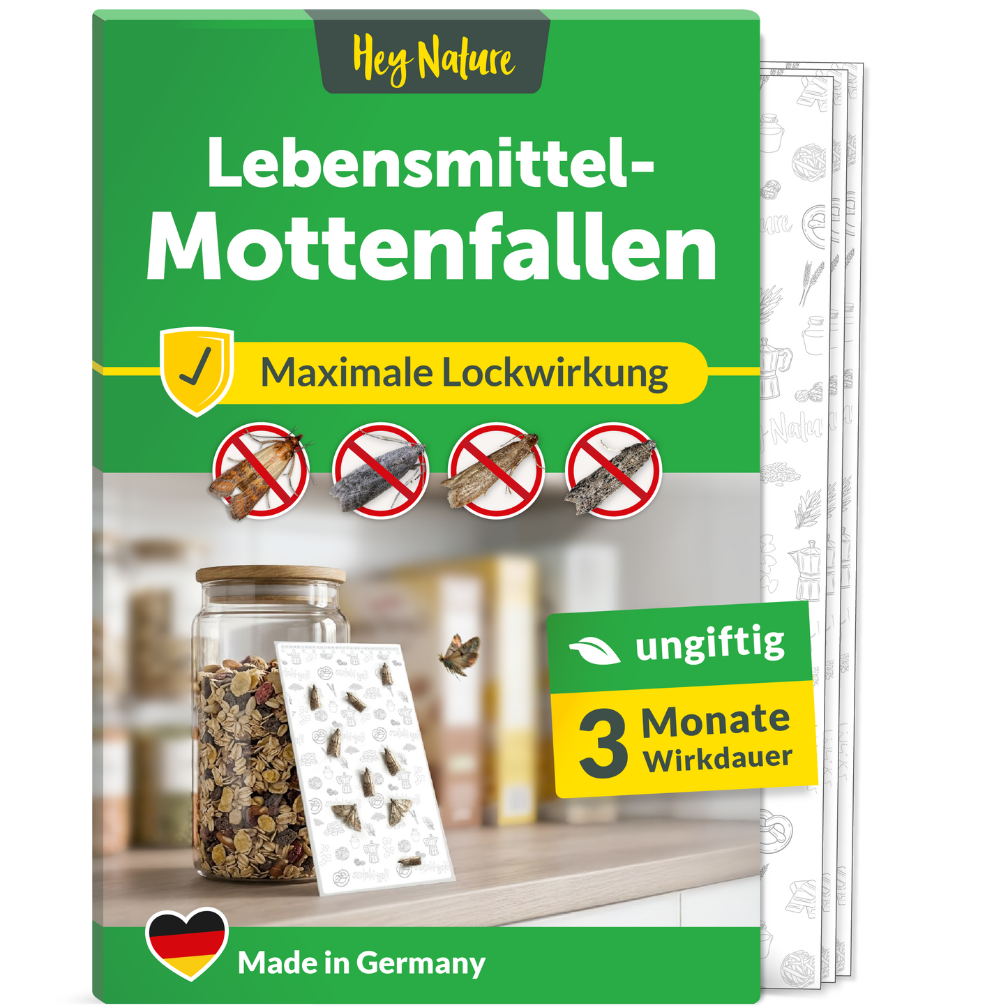 Mottenfalle Klebefalle gegen Lebensmittelmotten