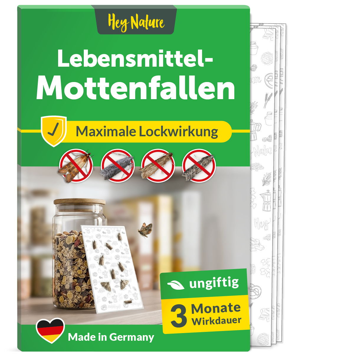 Mottenfalle Klebefalle gegen Lebensmittelmotten